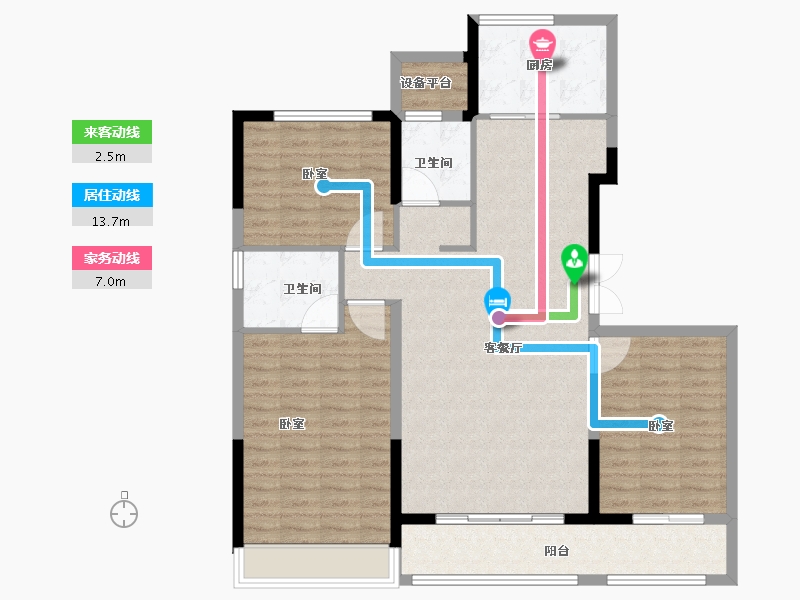 河南省-郑州市-河南卢森堡中心-112.00-户型库-动静线