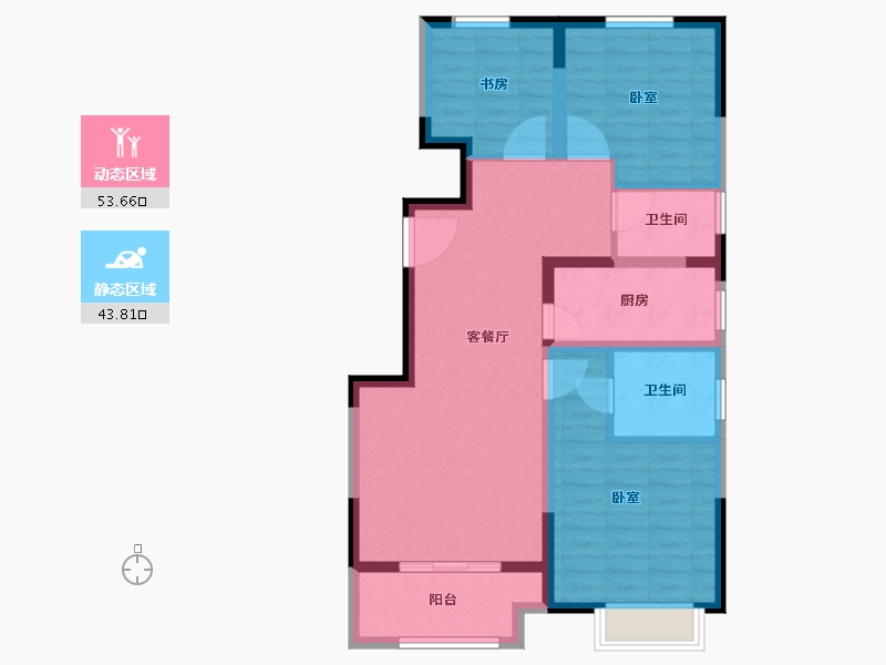 山东省-德州市-大华尚郡-87.00-户型库-动静分区