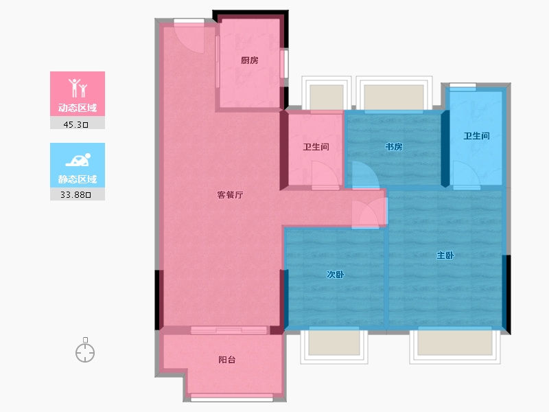 福建省-福州市-长乐澜山-71.01-户型库-动静分区