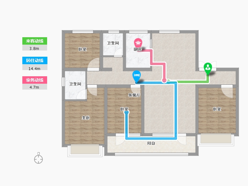 山东省-滨州市-建大·中央华府-118.00-户型库-动静线