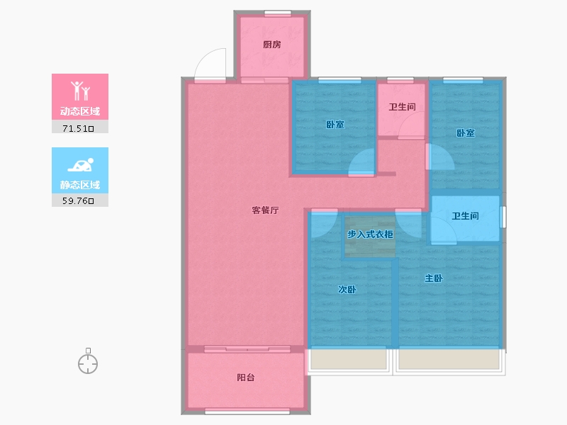 山东省-滨州市-双泰•建大城-118.29-户型库-动静分区