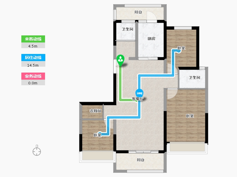 河南省-郑州市-长隆翰林苑-102.01-户型库-动静线