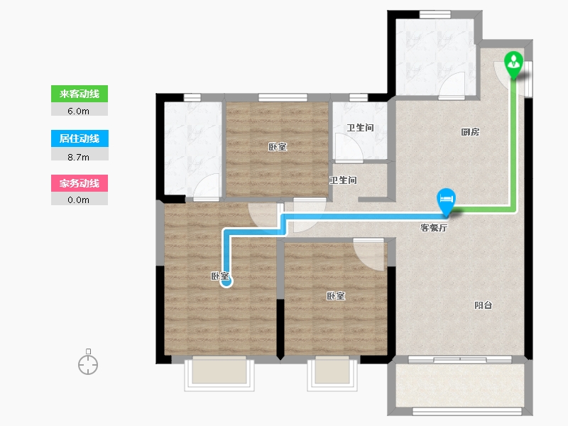 河南省-郑州市-金苑阳光里-97.40-户型库-动静线