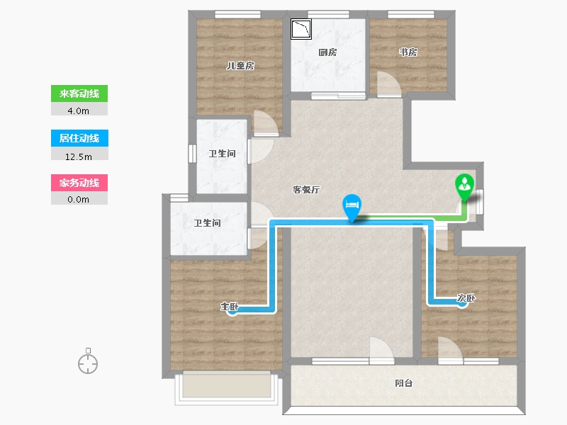 山东省-济南市-中海天钻-100.80-户型库-动静线