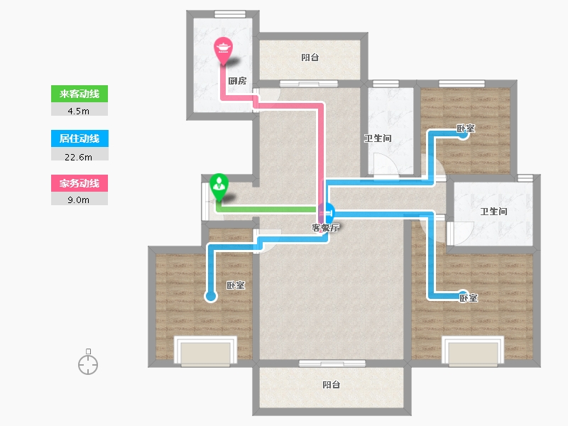 河南省-洛阳市-世纪龙城-120.21-户型库-动静线