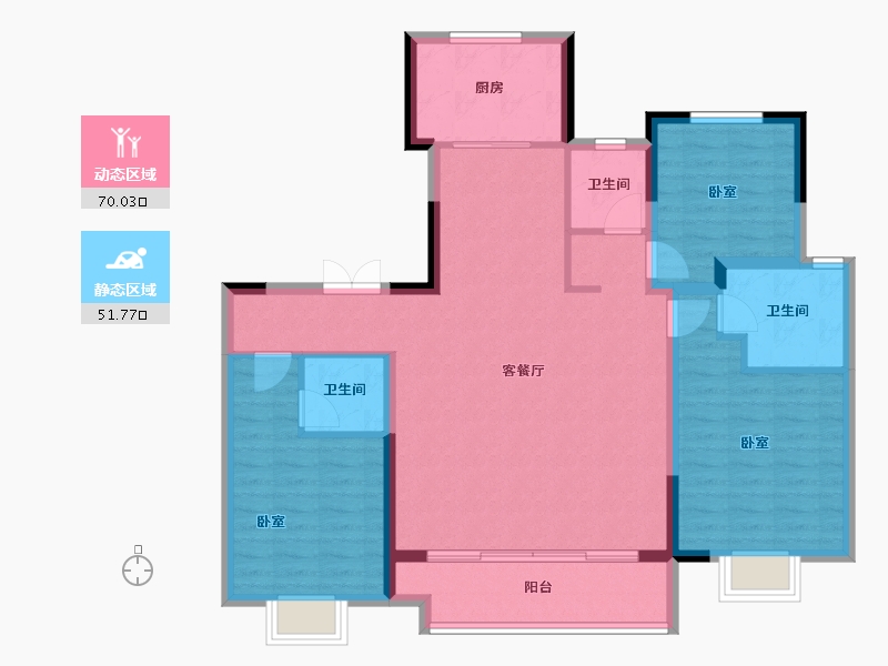 山东省-济南市-中垠御苑-109.99-户型库-动静分区