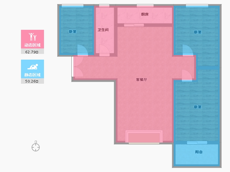 河南省-洛阳市-玉恒香山新城-101.17-户型库-动静分区