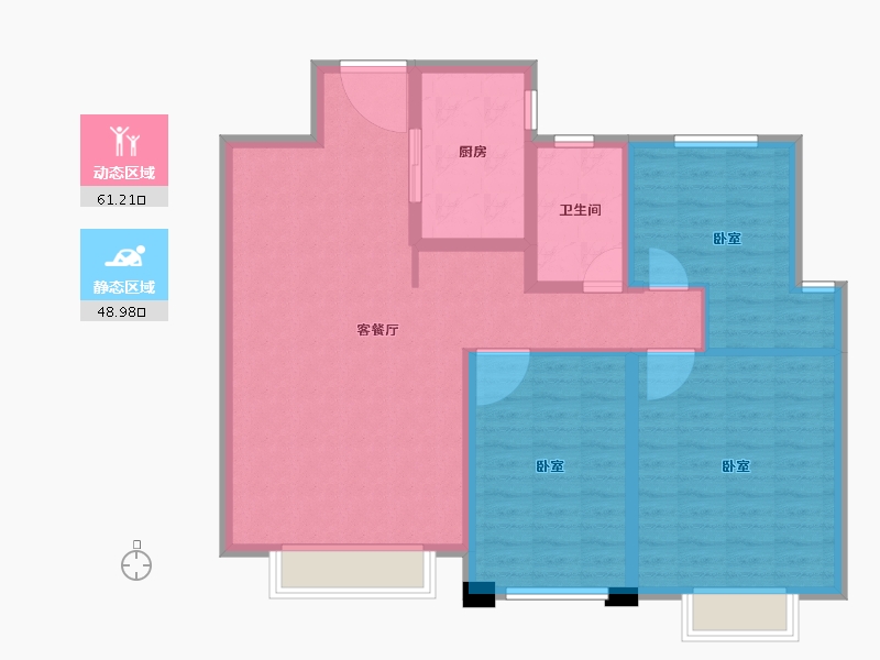 山东省-滨州市-金城国际-99.48-户型库-动静分区