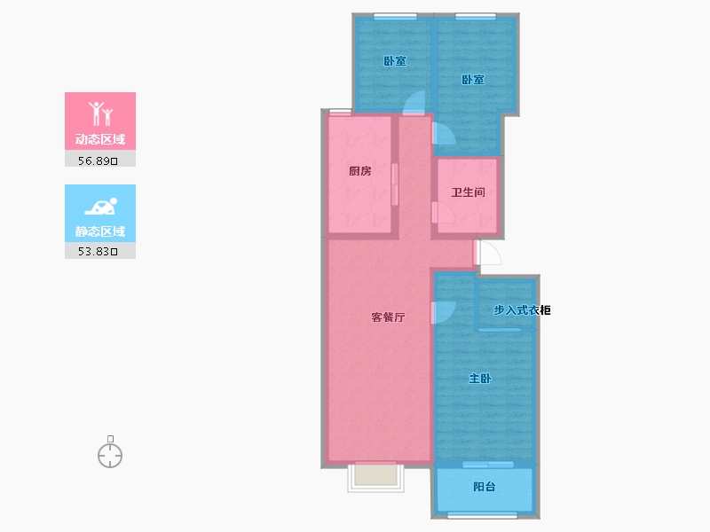 山东省-滨州市-国泰家园-98.28-户型库-动静分区