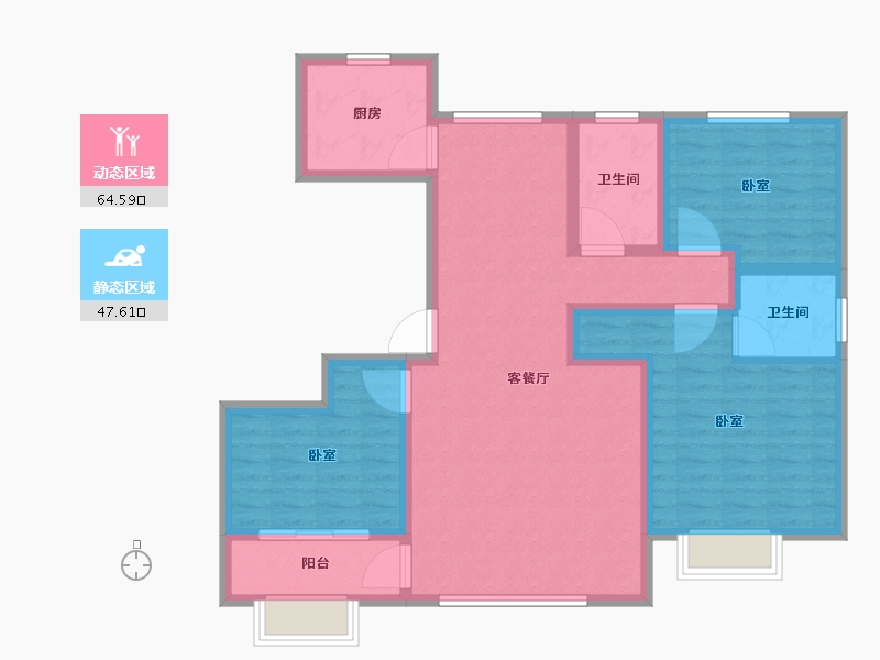 山东省-滨州市-百壹·春风十里-100.01-户型库-动静分区