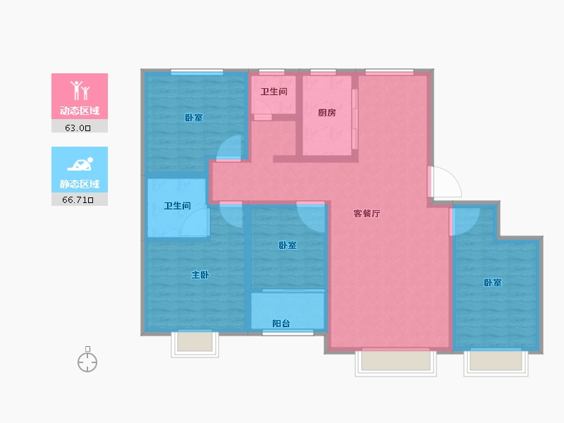 山东省-滨州市-百壹·春风十里-115.99-户型库-动静分区