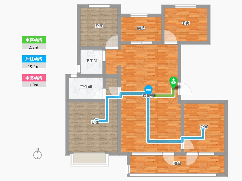 山东省-济南市-天宸-112.00-户型库-动静线