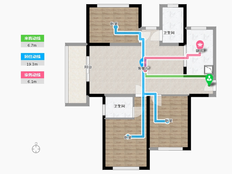 河南省-洛阳市-古都天玺-109.01-户型库-动静线