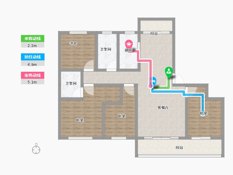 河南省-新乡市-理想国-122.01-户型库-动静线