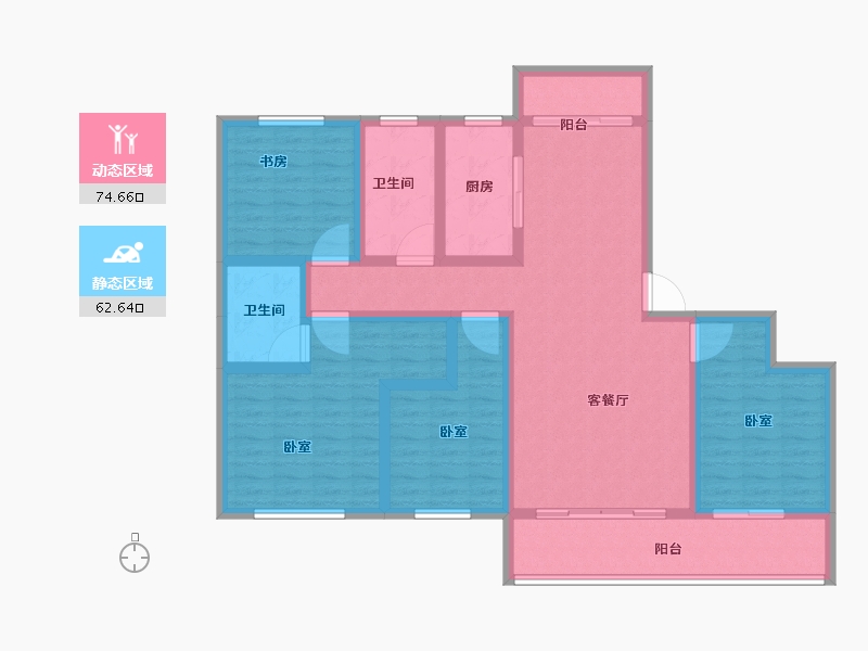 河南省-新乡市-理想国-122.01-户型库-动静分区