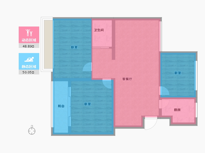 山东省-菏泽市-曹县金纬国宾府-89.00-户型库-动静分区