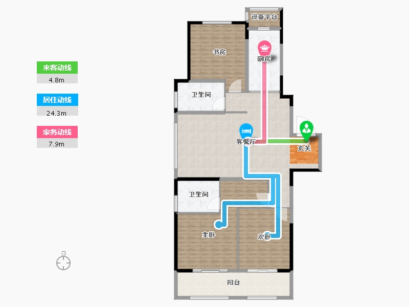 江苏省-常州市-弘阳燕澜风华住宅-196.00-户型库-动静线