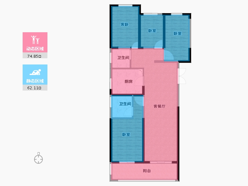 河南省-郑州市-名门翠园-123.30-户型库-动静分区