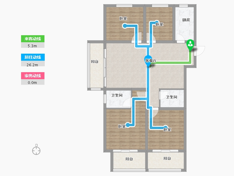 山东省-菏泽市-中央公馆（文庭雅苑）-120.18-户型库-动静线