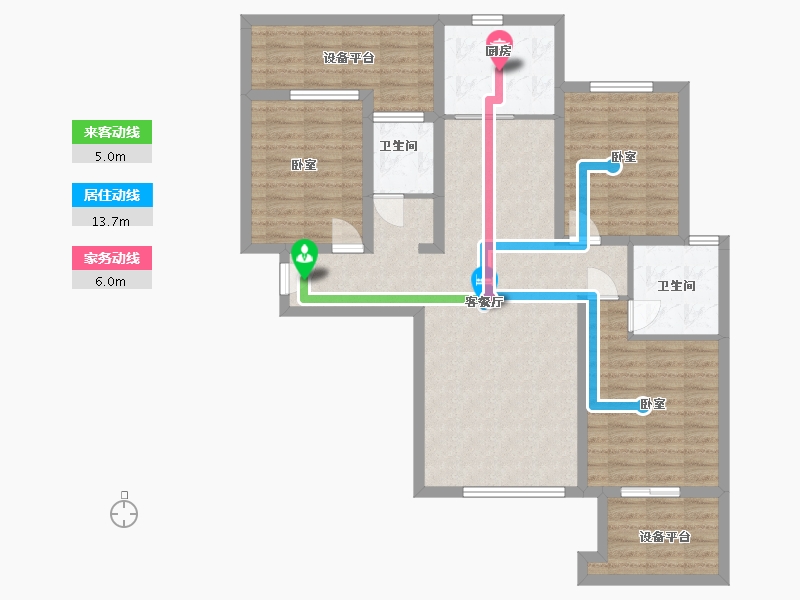 河南省-洛阳市-古都天玺-102.86-户型库-动静线