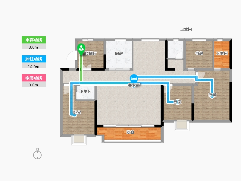 山东省-济南市-中垠御苑-133.46-户型库-动静线