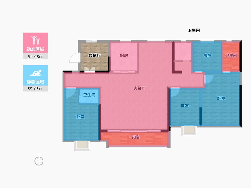 山东省-济南市-中垠御苑-133.46-户型库-动静分区