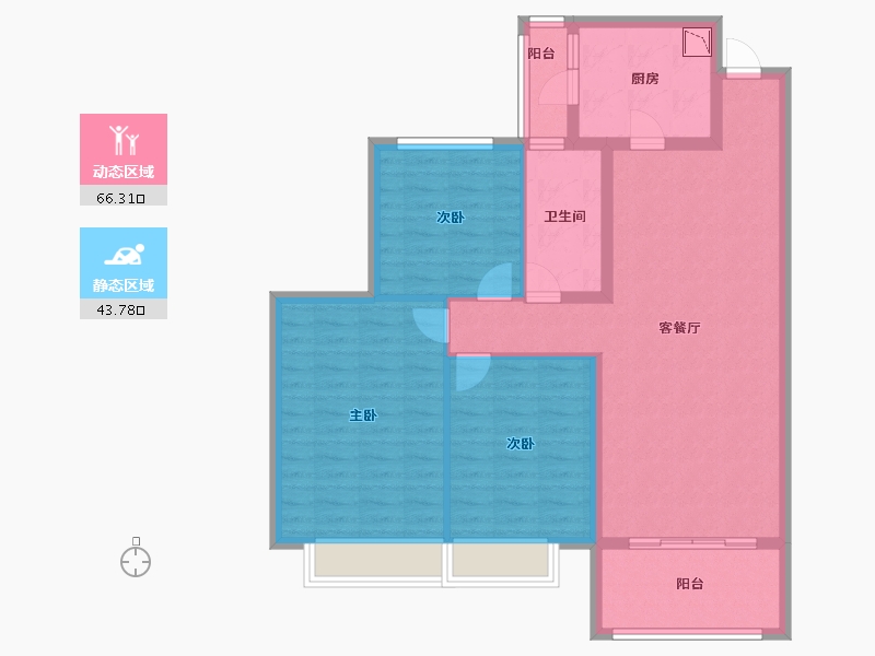 山东省-济南市-济南恒大龙奥御苑-98.90-户型库-动静分区