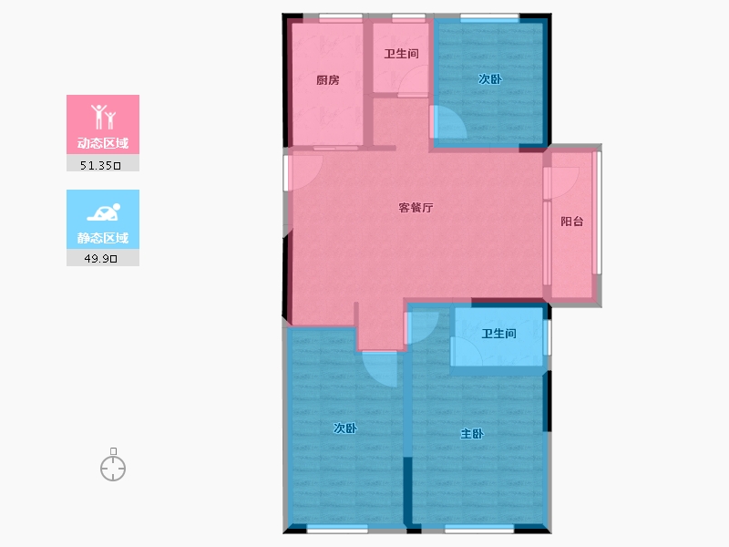 山东省-青岛市-智慧之城-89.99-户型库-动静分区