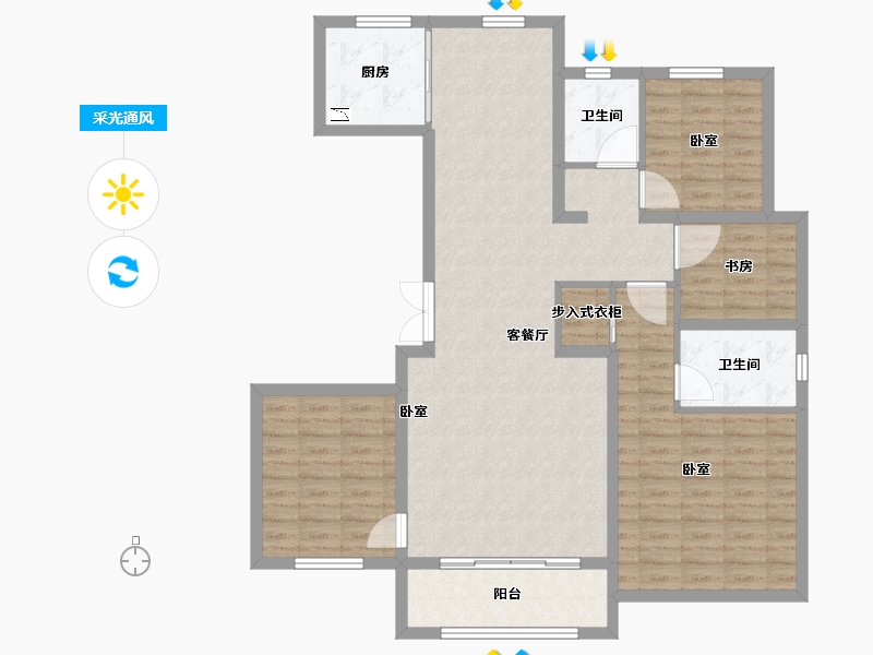 山东省-德州市-舜和慢城-114.71-户型库-采光通风