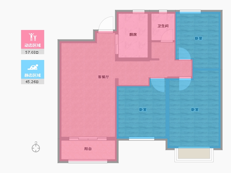 山东省-德州市-舜和慢城-92.03-户型库-动静分区