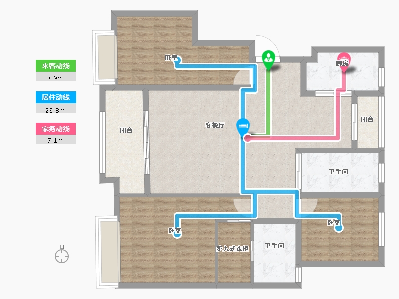 山东省-菏泽市-曹县金纬国宾府-113.88-户型库-动静线