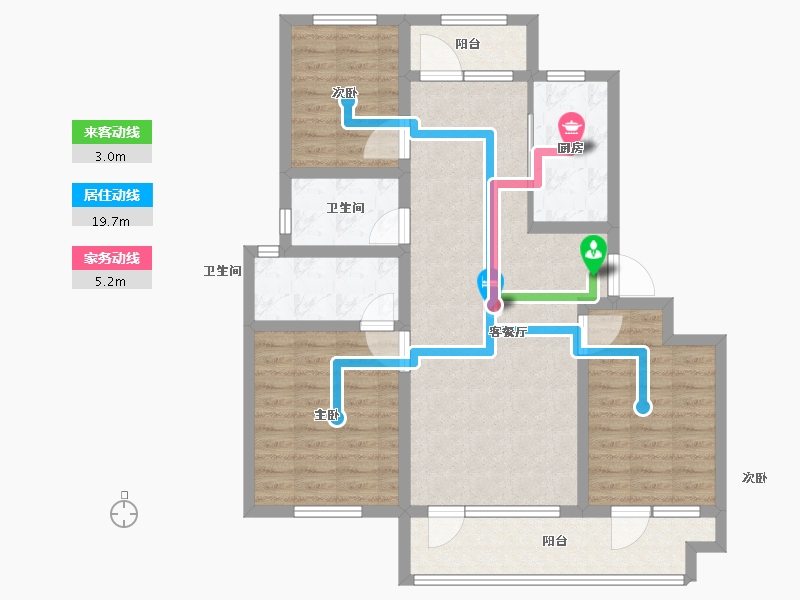 山东省-青岛市-智慧之城-96.00-户型库-动静线