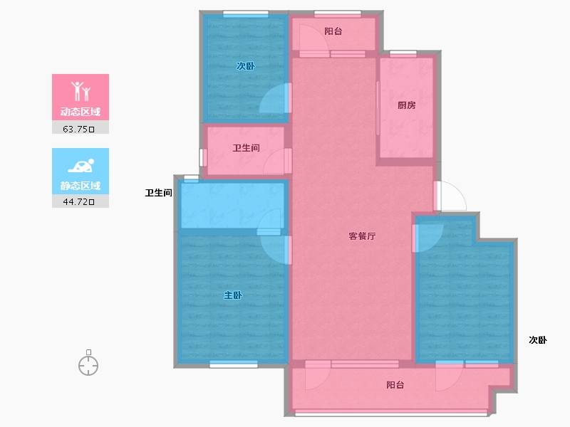 山东省-青岛市-智慧之城-96.00-户型库-动静分区