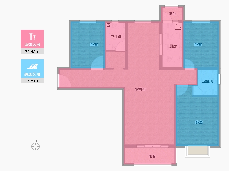 河南省-洛阳市-文兴水尚-112.33-户型库-动静分区