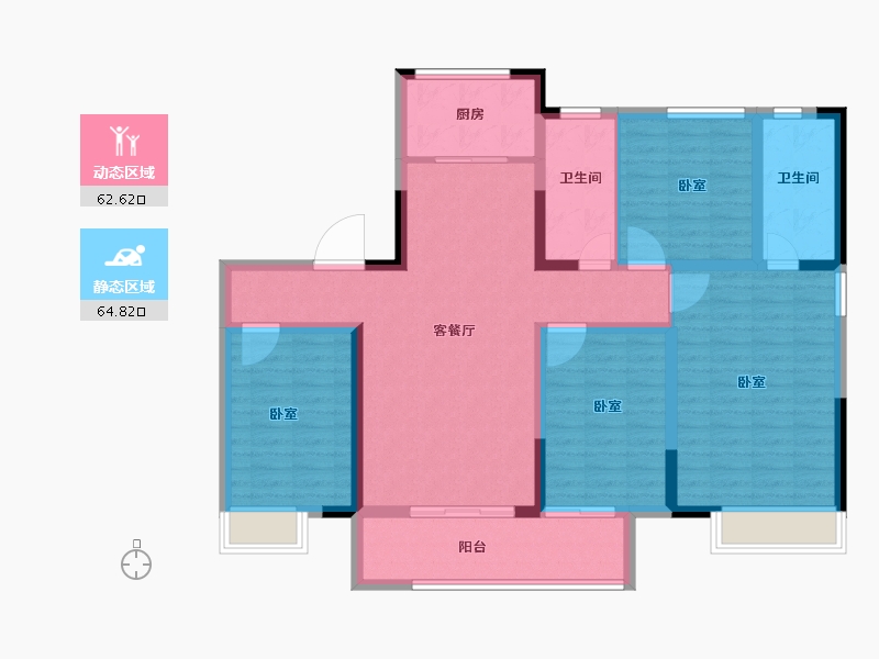 河南省-郑州市-昌建翡翠苑-114.00-户型库-动静分区