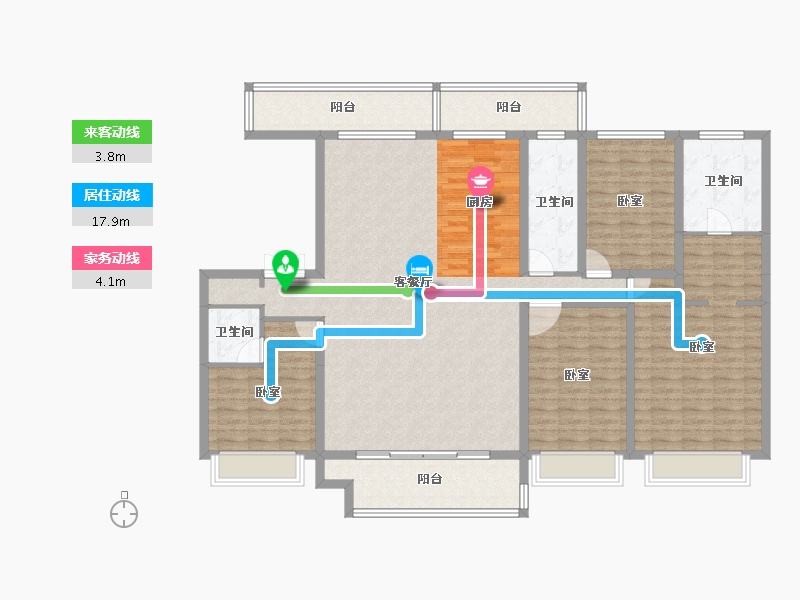 河南省-安阳市-安阳建业世和府-164.09-户型库-动静线