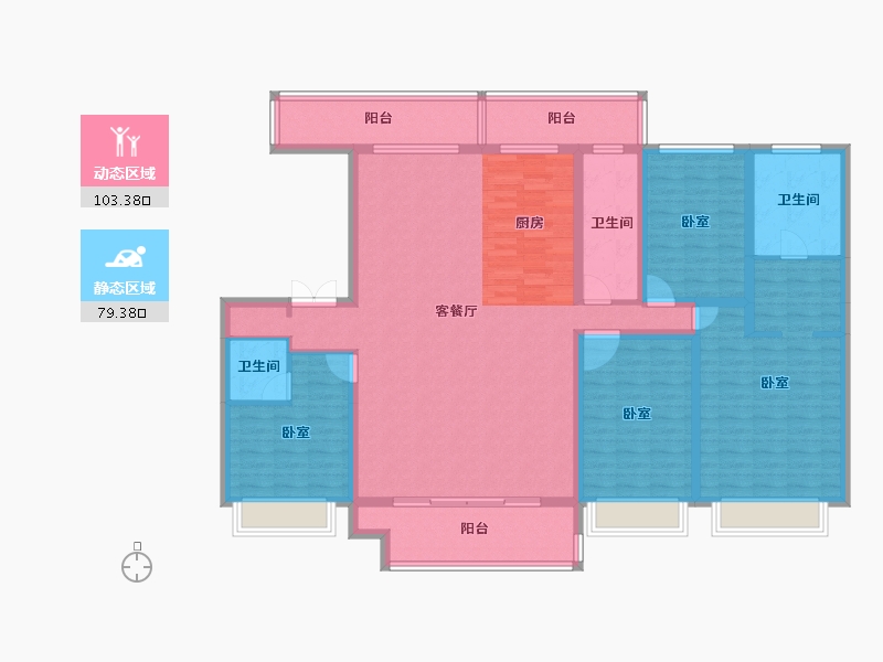 河南省-安阳市-安阳建业世和府-164.09-户型库-动静分区