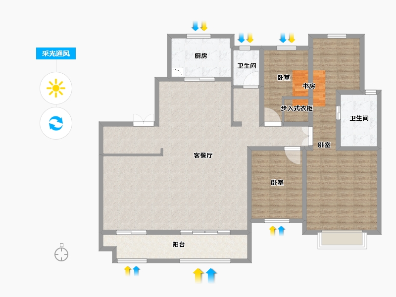 山东省-德州市-舜和慢城-151.90-户型库-采光通风