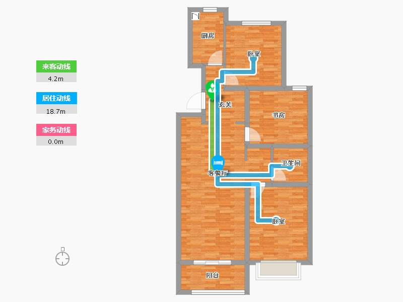 山东省-青岛市-海尔产城创世纪公馆-83.99-户型库-动静线