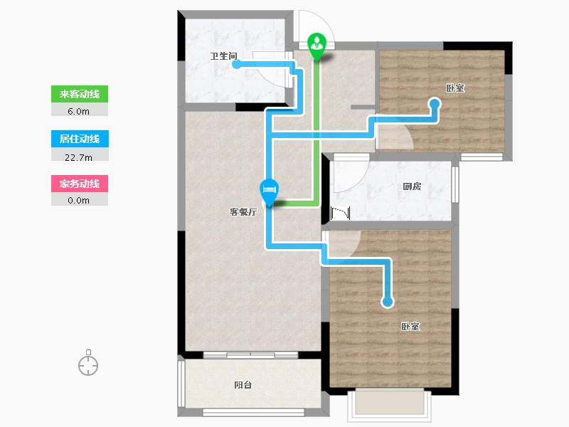 河南省-洛阳市-滨河御景苑-96.49-户型库-动静线