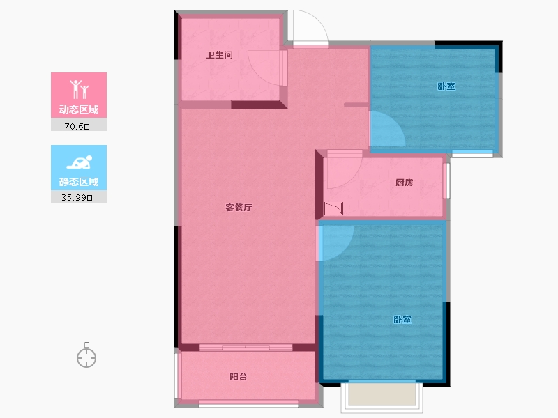 河南省-洛阳市-滨河御景苑-96.49-户型库-动静分区