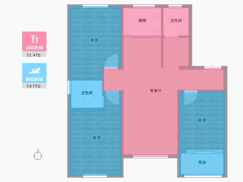 山东省-德州市-临邑阳光一品-101.00-户型库-动静分区