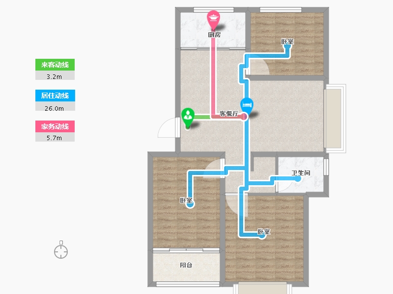 山东省-聊城市-畅博·书香首府-92.00-户型库-动静线