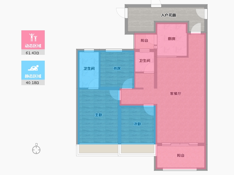 山东省-滨州市-双泰•建大城-102.00-户型库-动静分区