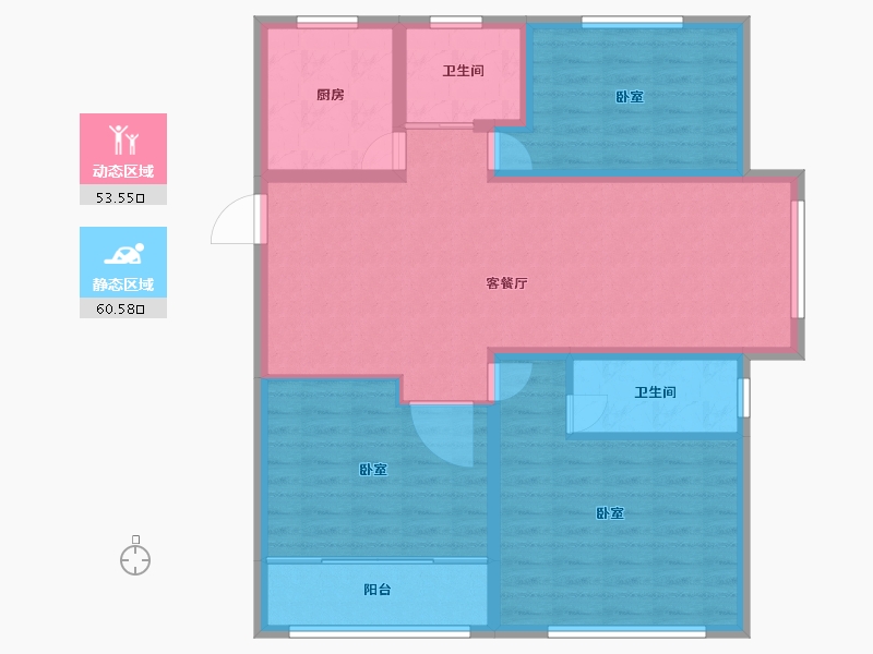 山东省-滨州市-海通御墅蓝庭-103.00-户型库-动静分区