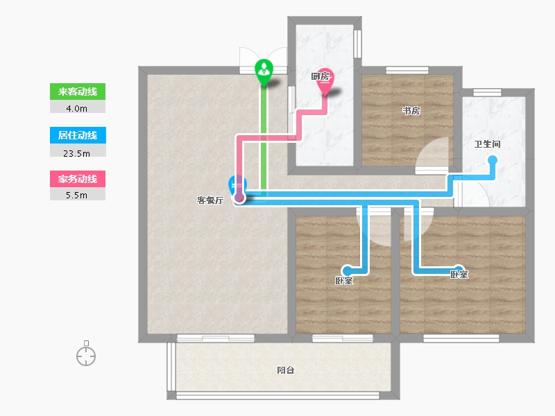 河南省-新乡市-理想国-91.13-户型库-动静线