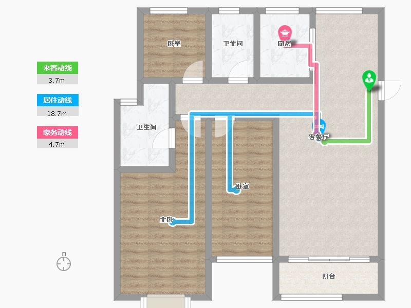 山东省-滨州市-玉龙苑-97.88-户型库-动静线