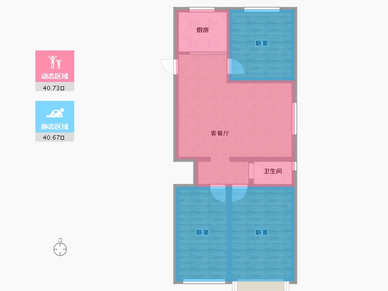 山东省-滨州市-玉龙苑-72.34-户型库-动静分区