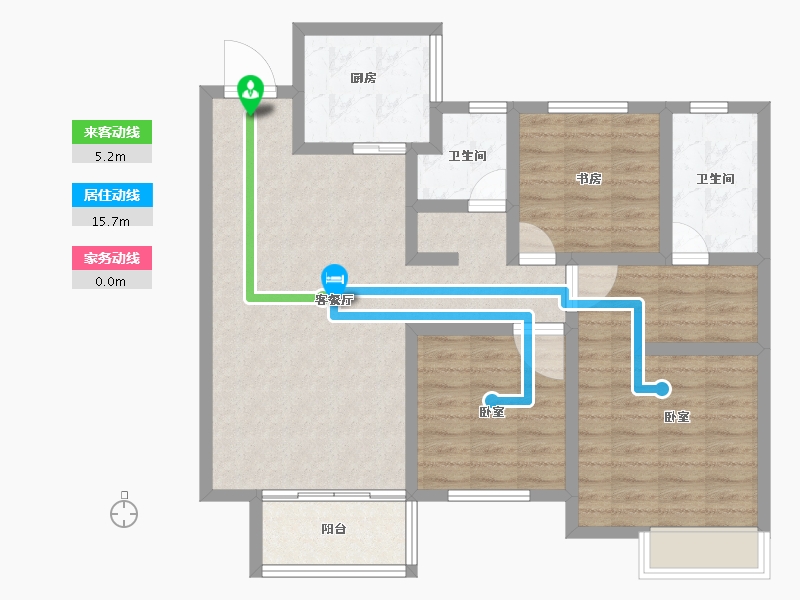 河南省-郑州市-绿城明月江南-92.00-户型库-动静线