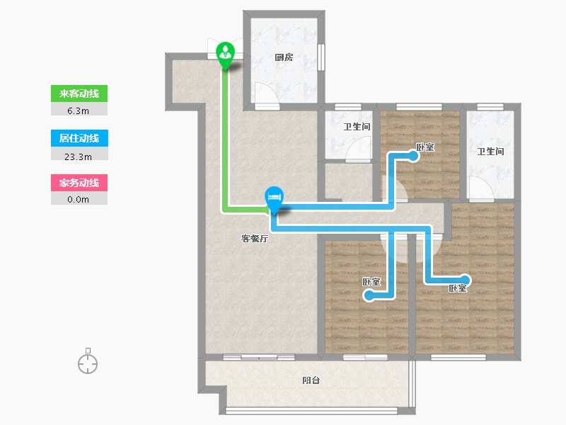 山东省-菏泽市-中丞玖璋台-107.99-户型库-动静线